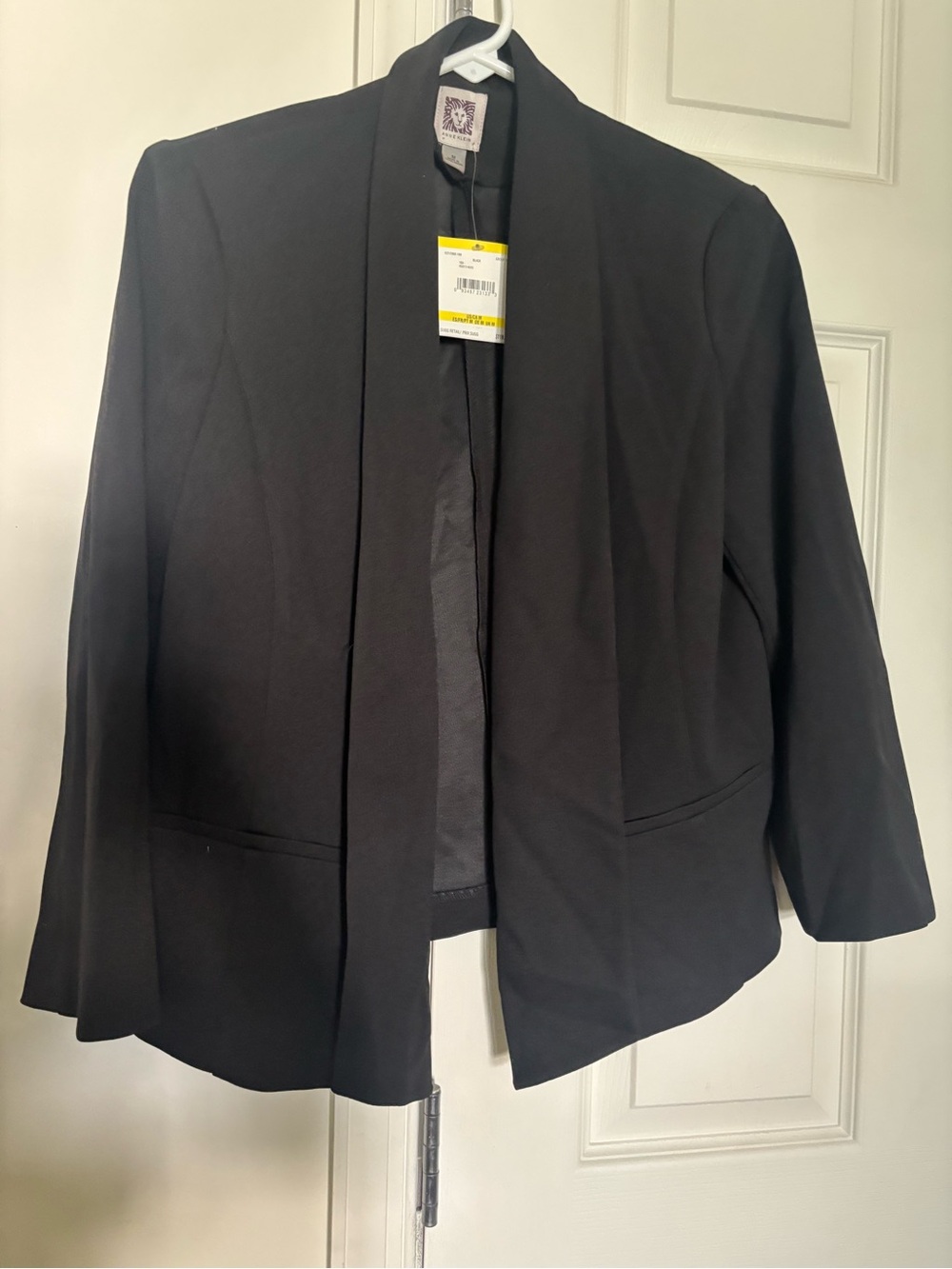 Anne Klein Black Open-Front Blazer